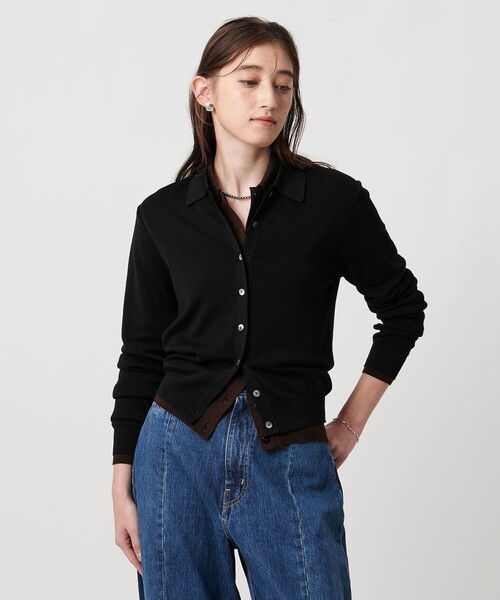 新品未使用 UNITED ARROWS カーディガン UNITED ARROWS カーディガン ポロニット ウォッシャブル