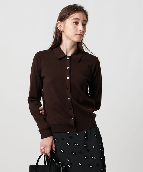 新品未使用 UNITED ARROWS カーディガン UNITED ARROWS カーディガン ポロニット ウォッシャブル