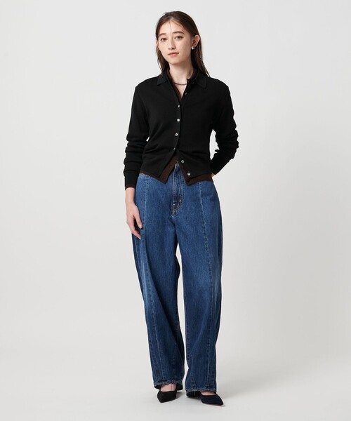 Myy出品 UNITED ARROWS カーディガン ポロニット ウォッシャブル