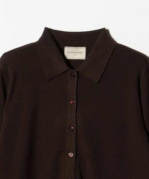 UNITED ARROWS カーディガン ポロニット ウォッシャブル