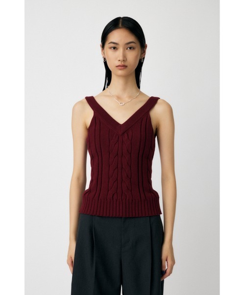 新品タグ付き　moussy mesh knit キャミソール MOUSSY | MESH KNIT キャミソール (キャミソール ) |SHEL'TTER