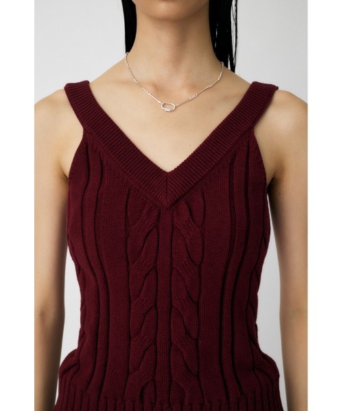 MOUSSY（マウジー） キャミソール CABLE KNIT キャミソール : ZOZOTOWN 
