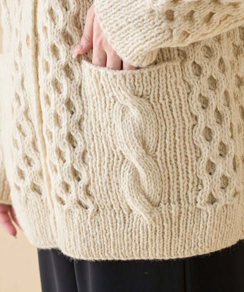 ネパールウールハンドニットカーディガン ネパールウールハンドニットカーディガン（ニット／セーター