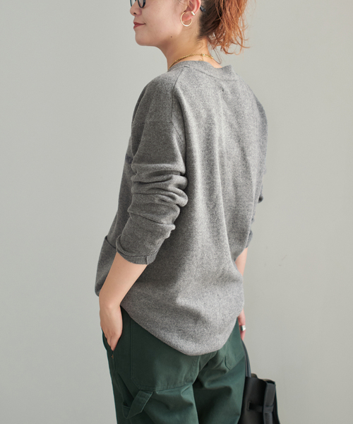 Spick＆Span（スピック アンド スパン） カーディガン ロゴジャガードV