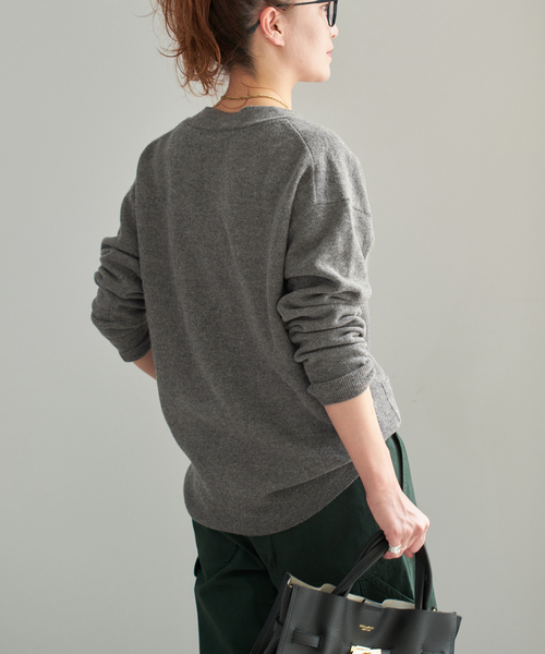 Spick＆Span（スピック アンド スパン） カーディガン ロゴジャガードV