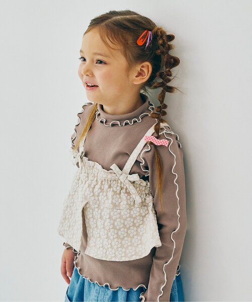 p.premier（ピードットプルミエ） tシャツ 「ジュニア対応」花柄