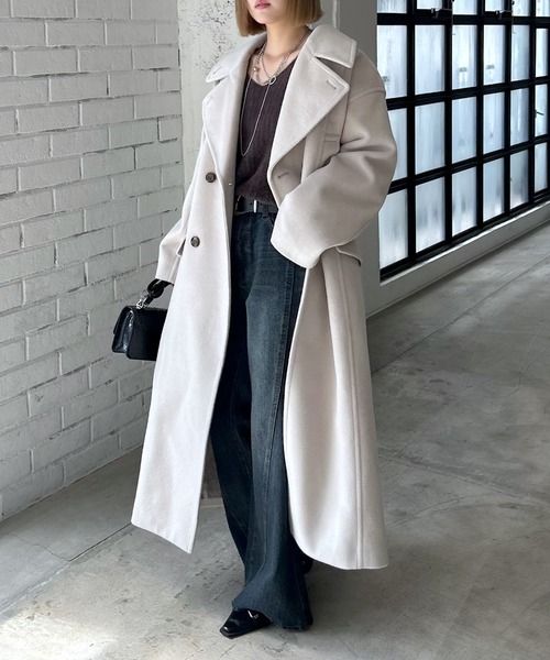 PAGE BOY 　ロングコート PAGEBOY（ページボーイ） コート チェスターコート ウーリーテック