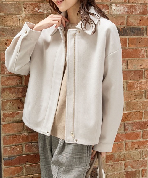 Honeys（ハニーズ） ブルゾン アウター 「抗菌防臭・静電気軽減」衿付