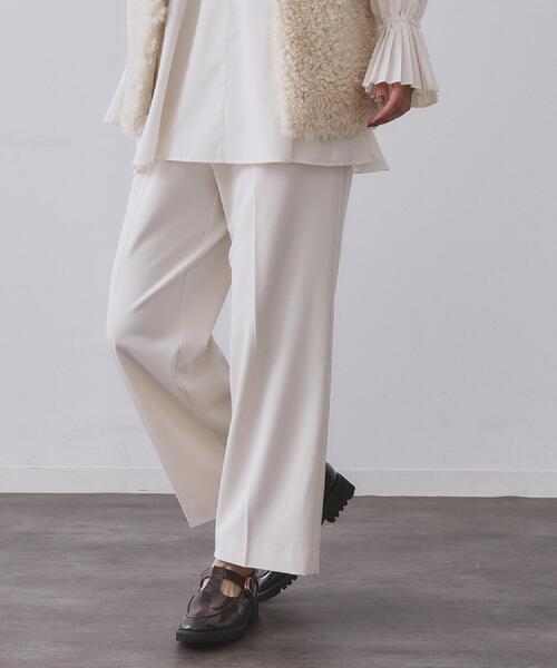 ゴーシュ コットンオックスワイドパンツ アイボリー ゴーシュ コットン