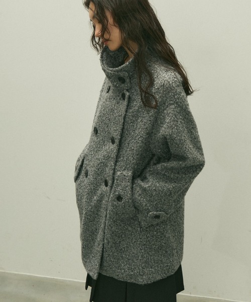 モッズコート コート stand collar boucle coat/スタンドカラー