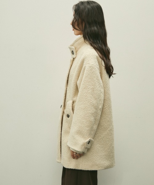モッズコート コート stand collar boucle coat/スタンドカラー