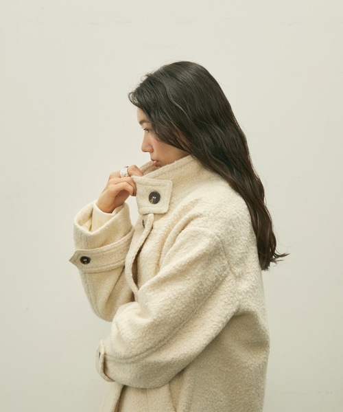 モッズコート コート stand collar boucle coat/スタンドカラー