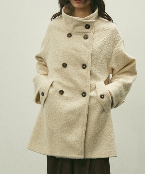 モッズコート コート stand collar boucle coat/スタンドカラー