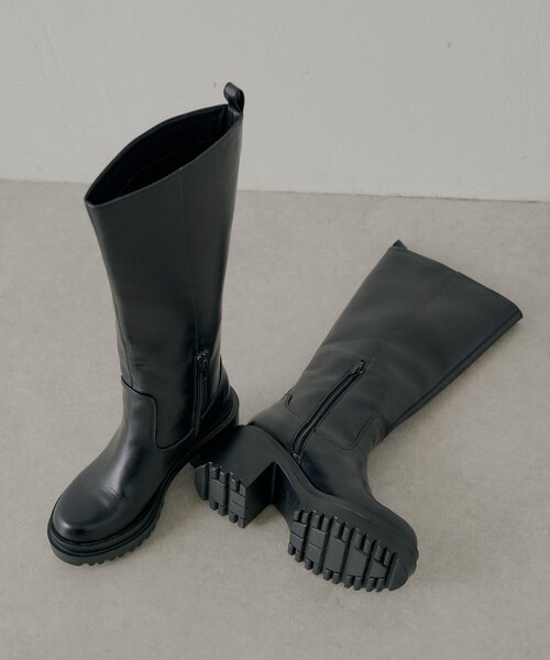 Chico（チコ） ブーツ 厚底チャンキーソールロングブーツ レディース
