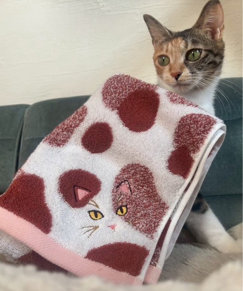 ハンカチ 「今治タオル」ニャンコの毛並みをそのまま表現した、ふわふわ刺繍入り今治タオルハンカチ。猫好き必見の愛らしいデザインと、職人技で仕上げた… | MILLION CARATS | 28