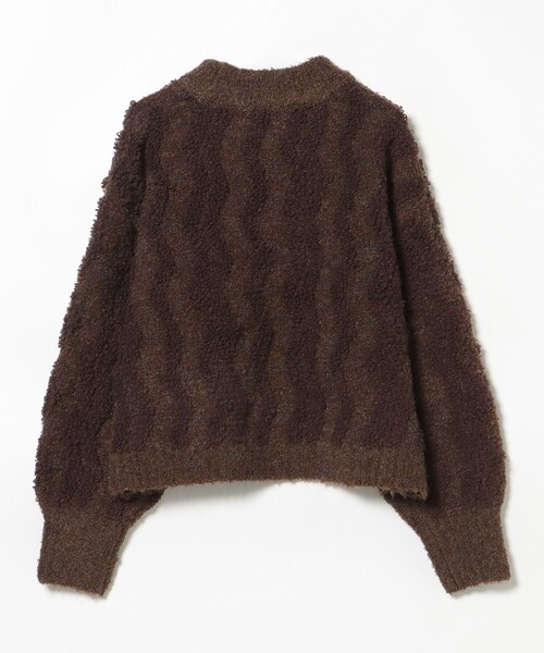 BEAMS HEART（ビームス ハート） ニット セーター 波柄 パイル ニット