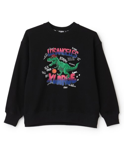 XLARGE KIDS（エクストララージ キッズ） トレーナー バスケット恐竜