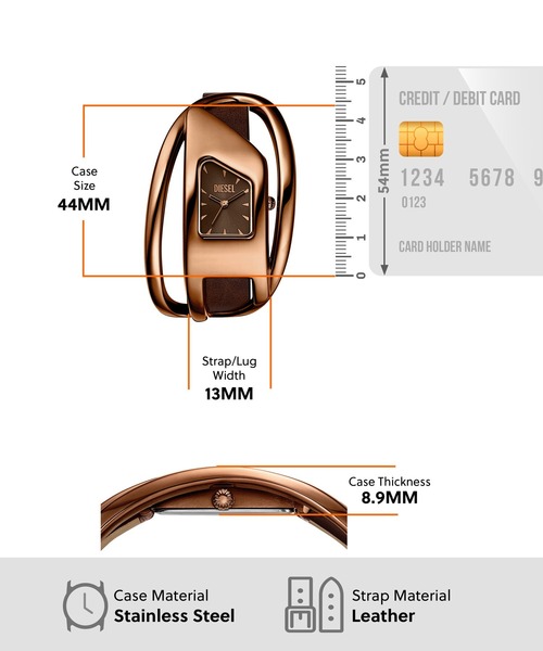 DIESEL（ディーゼル） 腕時計 腕時計 レディース アナログ レザー