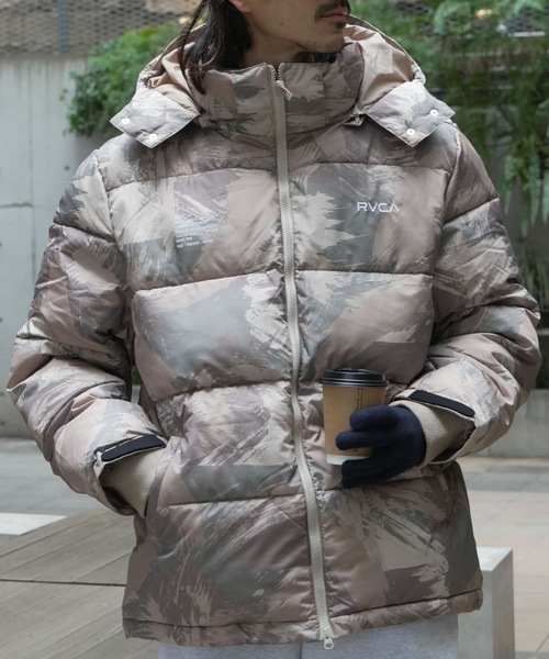 RVCA（ルーカ） ブルゾン アウター メンズ BACK PRINT PUFFER JKT