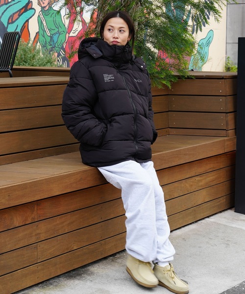 ジャケット・アウター king of Baja RVCA（ルーカ） ブルゾン アウター メンズ BACK PRINT PUFFER JKT