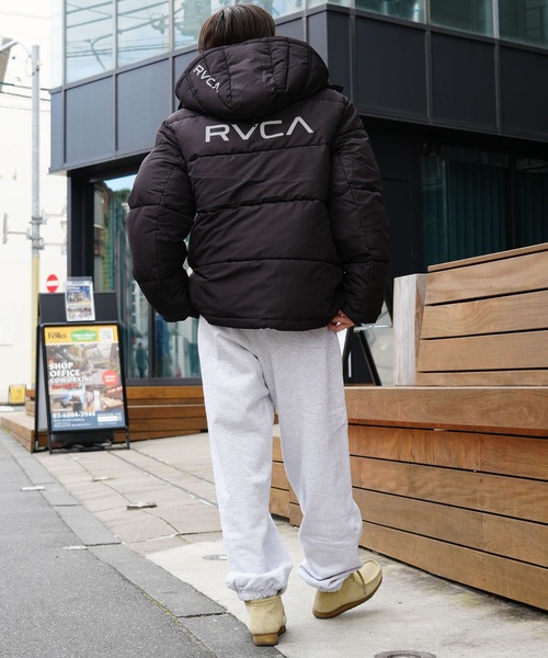 新作☆RVCA☆BACK PRINT PUFFER JKT☆エコダウンブルゾン RVCA（ルーカ） ブルゾン アウター メンズ BACK PRINT PUFFER JKT