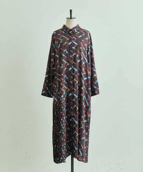 ear PAPILLONNER ワンピース 襟付きプリーツワンピース「SUM1 STYLE