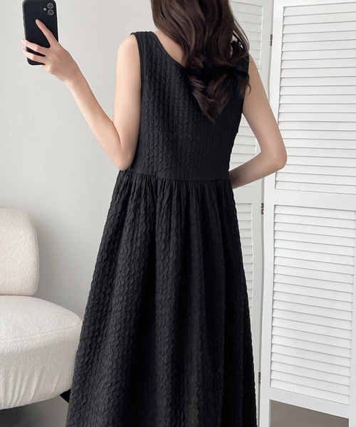 「ABITOKYO」 ノースリーブワンピース X-LARGE ベージュ レディース_画像2