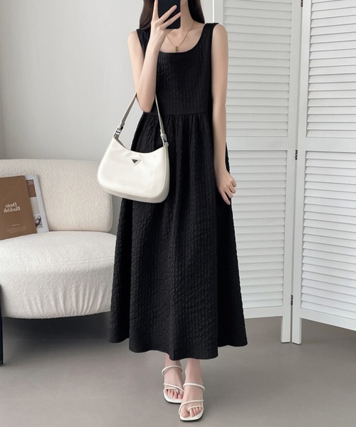 「ABITOKYO」 ノースリーブワンピース X-LARGE ベージュ レディース_画像4