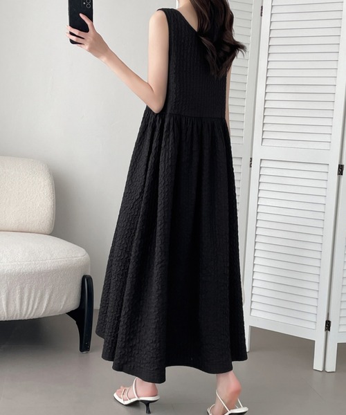 「ABITOKYO」 ノースリーブワンピース X-LARGE ベージュ レディース_画像6