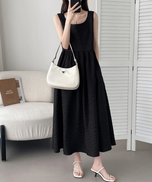 「ABITOKYO」 ノースリーブワンピース X-LARGE ベージュ レディース_画像8