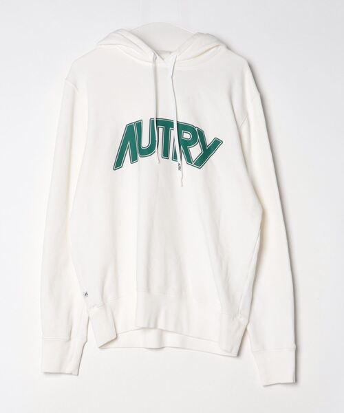 AUTRY」 プルオーバーパーカー S ホワイト レディース