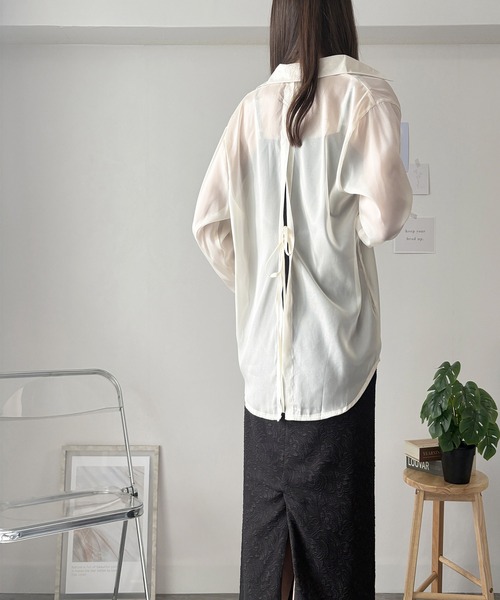 「Amulet」 長袖シャツ FREE パープル レディース_画像6