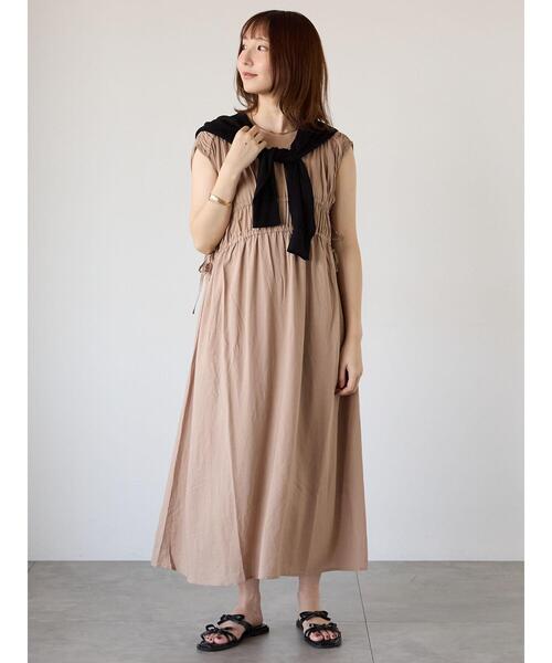 「Te chichi TERRASSE」 ノースリーブワンピース F イエロー レディース_画像3
