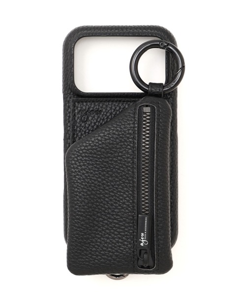 ajew スマホケース ajew/エジュー/別注「ひも付き」iPhone16/16Pro/17