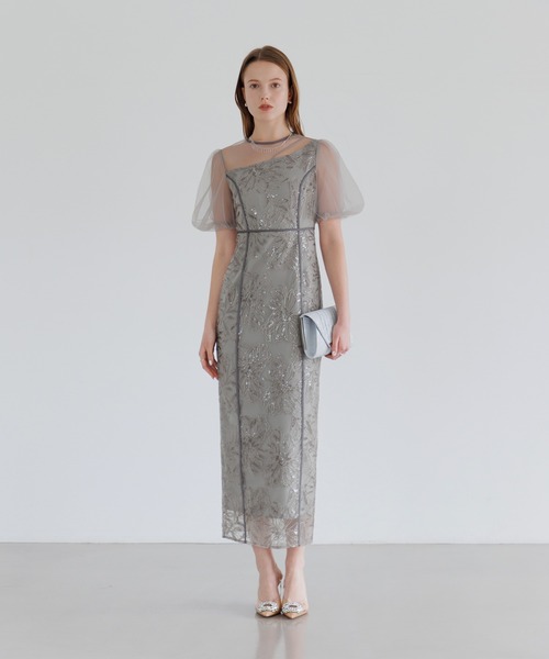 Leja（レジャ） 半袖ワンピース MEDIUM グレー レディース : ZOZOTOWN