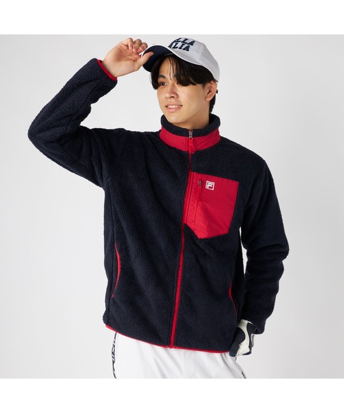 FILA（フィラ） ブルゾン アウター シャギー フリース ジャケット