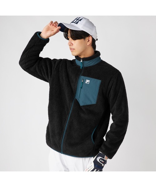 FILA（フィラ） ブルゾン アウター シャギー フリース ジャケット