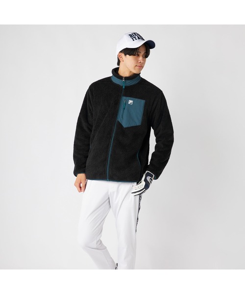 FILA（フィラ） ブルゾン アウター ボア フリース シャギー フリース