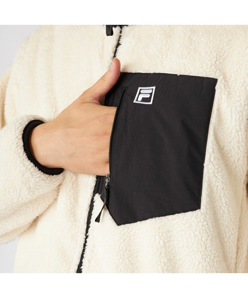 FILA（フィラ） ブルゾン アウター シャギー フリース ジャケット
