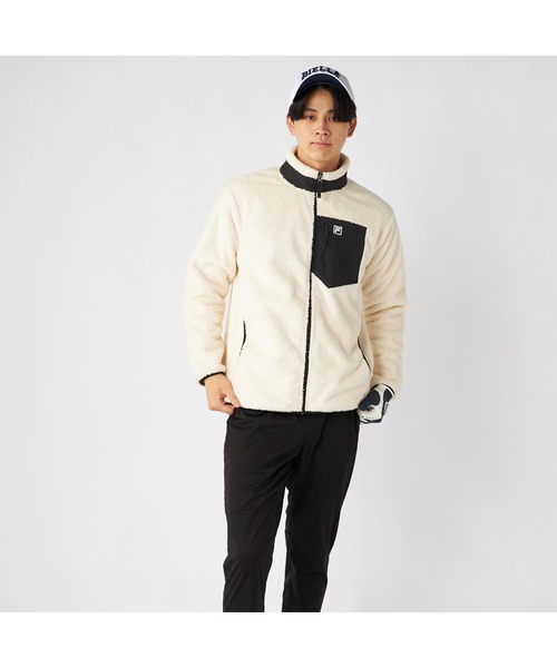 FILA（フィラ） ブルゾン アウター シャギー フリース ジャケット