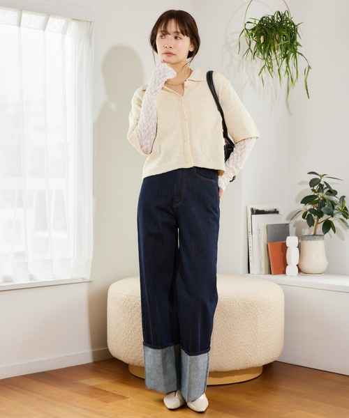 mysty woman（ミスティウーマン） tシャツ レースリバーシブルプル