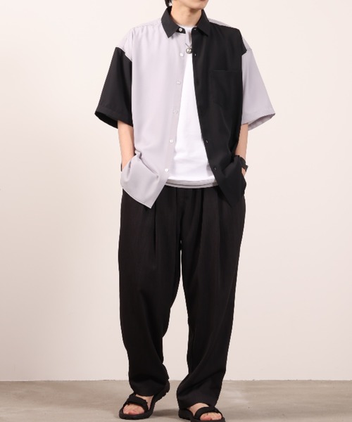 「URBAN COLLECTION」 半袖シャツ M ブラック メンズ_画像5