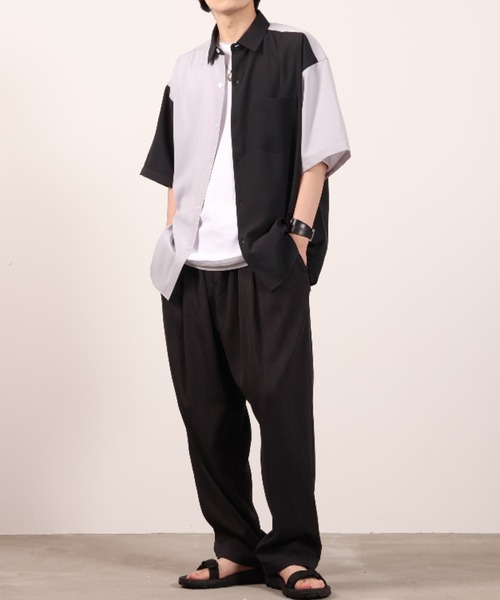 「URBAN COLLECTION」 半袖シャツ M ブラック メンズ_画像6