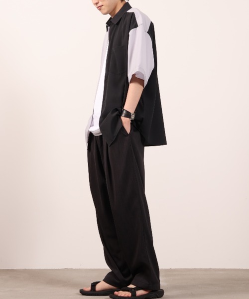 「URBAN COLLECTION」 半袖シャツ M ブラック メンズ_画像7