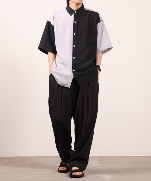 「URBAN COLLECTION」 半袖シャツ M ブラック メンズ_画像8