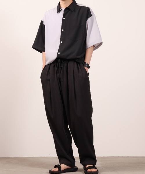 「URBAN COLLECTION」 半袖シャツ M ブラック メンズ_画像9