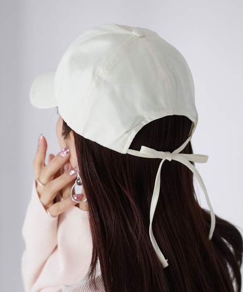 Riberry（リベリー） キャップ 帽子 レディース バックリボンサテン