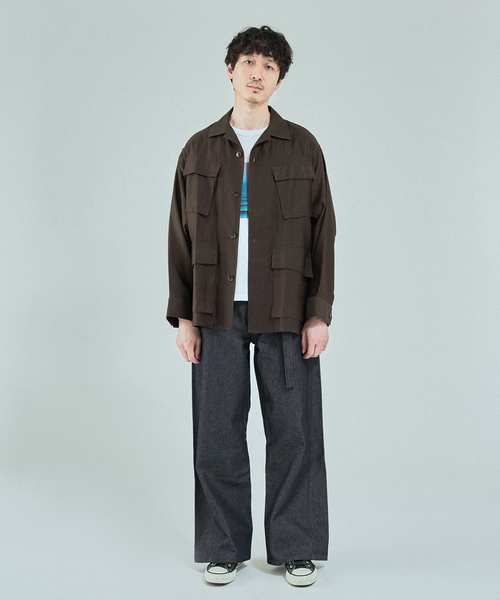 ミリタリージャケット モッズコート ETS.MATERIAUX(マテリオ) スーピマ ファティーグ ジャケットの画像