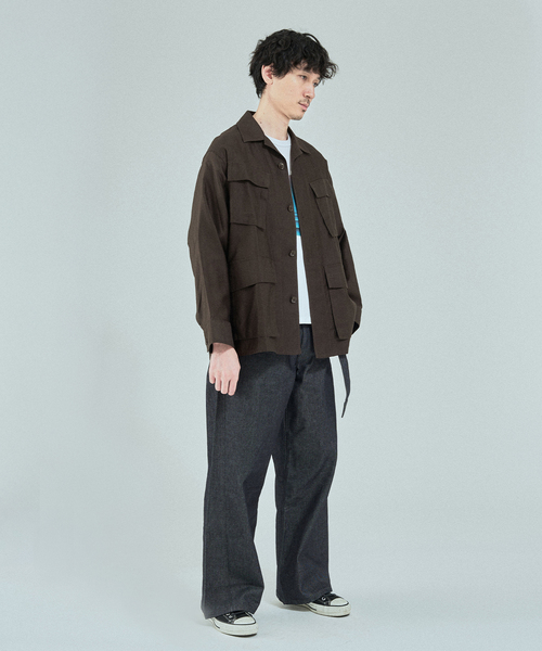 ミリタリージャケット モッズコート ETS.MATERIAUX(マテリオ) スーピマ ファティーグ ジャケットの画像