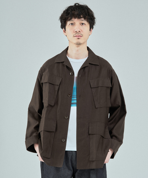 ミリタリージャケット モッズコート ETS.MATERIAUX(マテリオ) スーピマ ファティーグ ジャケットの画像